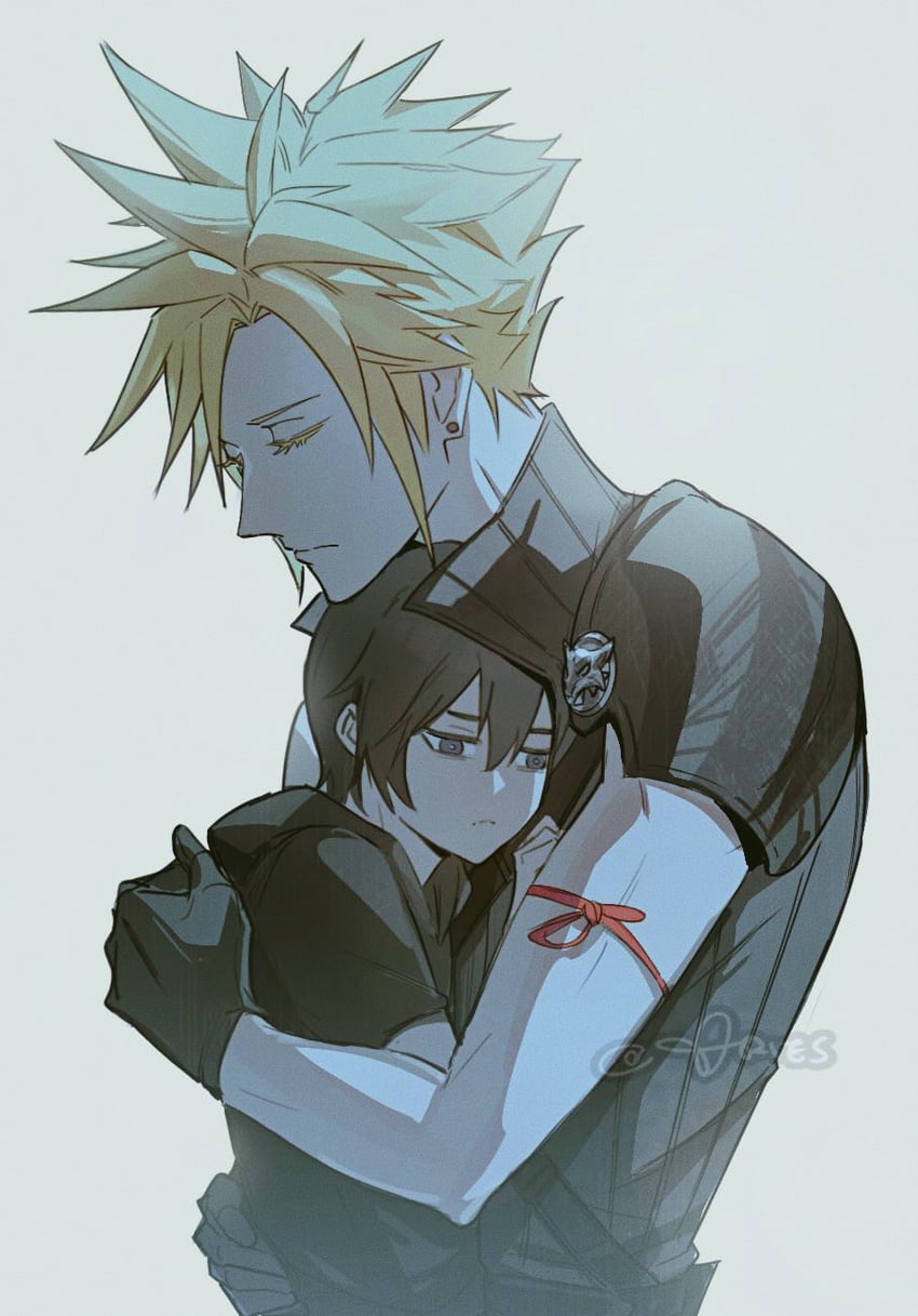 cloud strife and noctis lucis caelum (final fantasy and 3 more) drawn by aries20770321