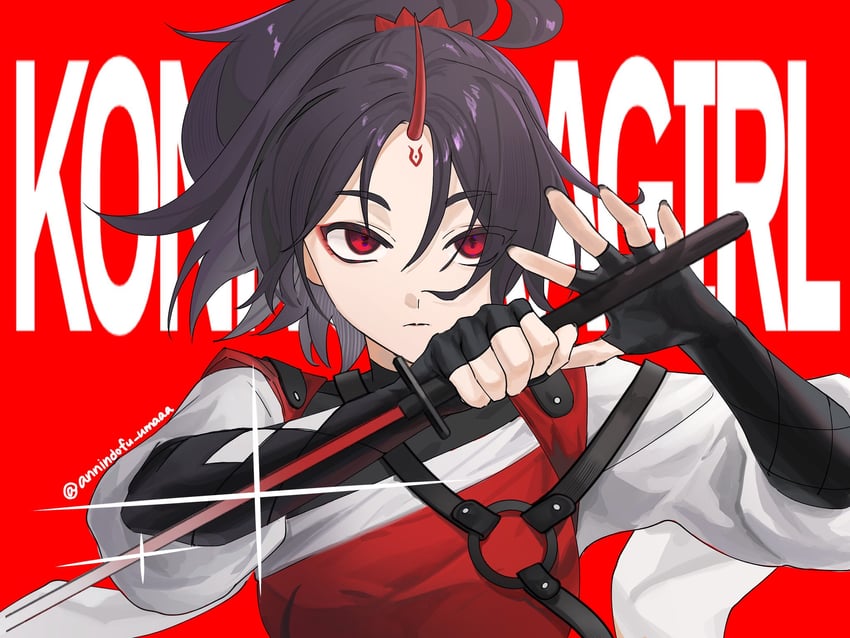konngara (touhou and 2 more) drawn by annindofu_umaaa