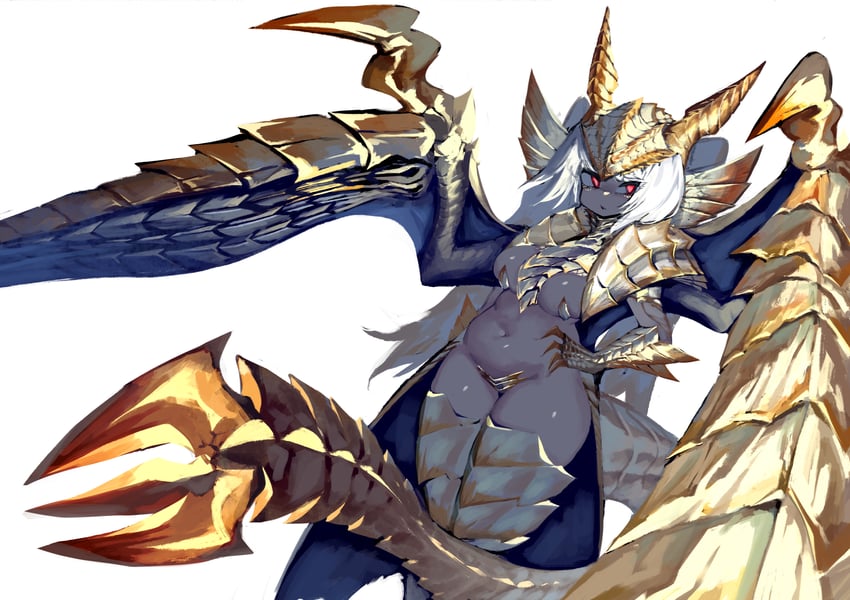 malzeno and primordial malzeno (monster hunter and 1 more) drawn by sora_sakura