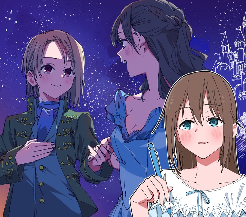 osaka shizuku and nakasu kasumi (love live! and 1 more) drawn by haruruhaharur