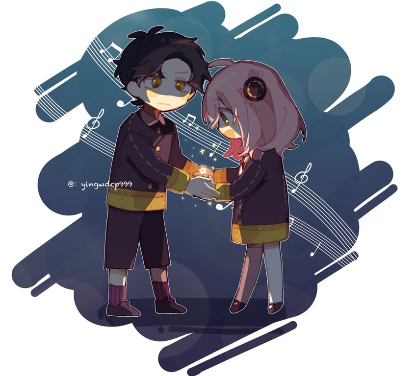 anya and damian desmond (spy x family) drawn by yingwdcp999