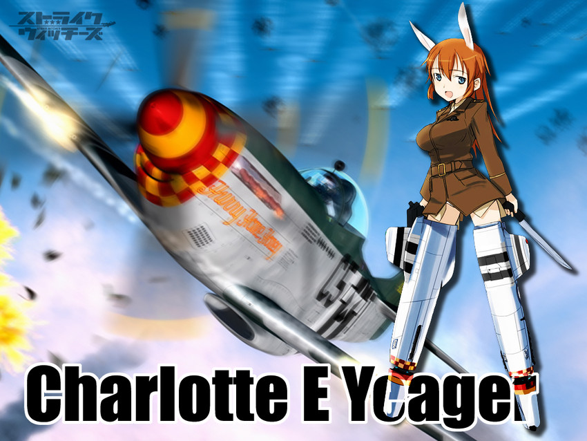 charlotte e. yeager and richard peterson (world witches series and 2 more) drawn by len_krenzler