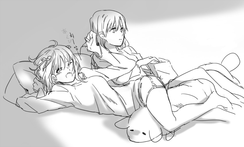 kisaragi chihaya and amami haruka (idolmaster) drawn by electric_flower