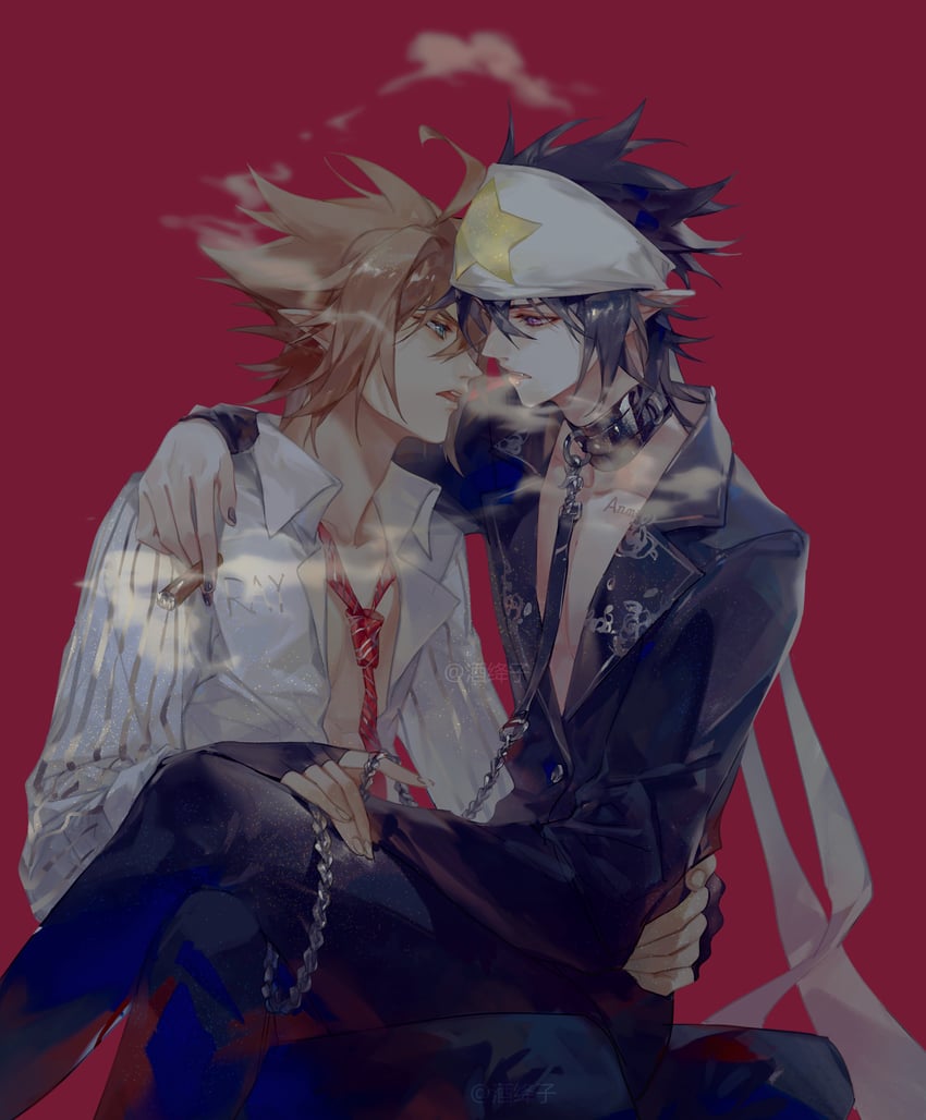 ray and anmicius (aotu world) drawn by jiujiangzi_benren