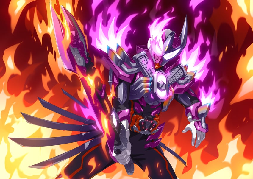 kamen rider valvarad (kamen rider and 1 more) drawn by otokamu
