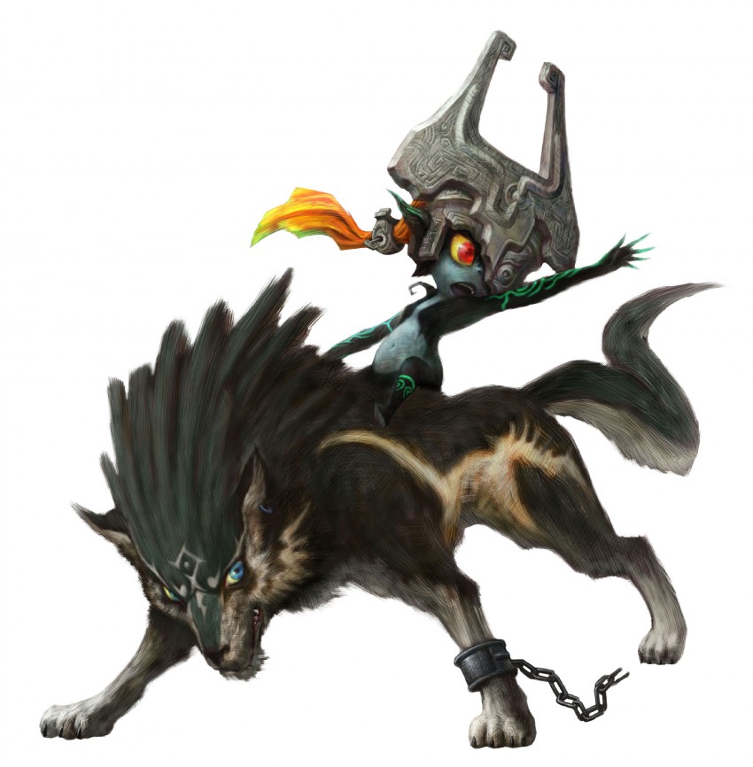 link, midna, and wolf link (the legend of zelda and 1 more) drawn by nakano_yusuke