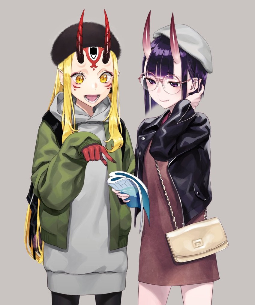 shuten douji and ibaraki douji (fate and 1 more) drawn by nakuta
