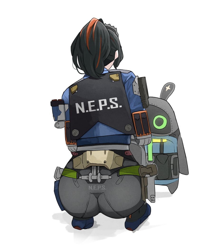 zhu yuan and securityboo (zenless zone zero) drawn by mata_(matasoup)