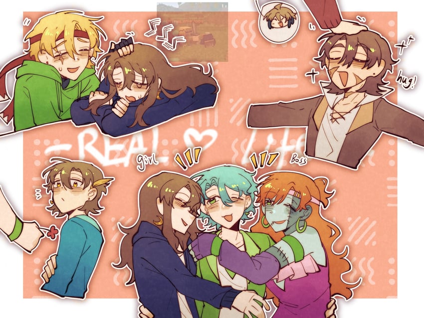 grian, goodtimeswithscar, pearlescentmoon, solidaritygaming, smajor1995, and 2 more (minecraft and 4 more) drawn by farat