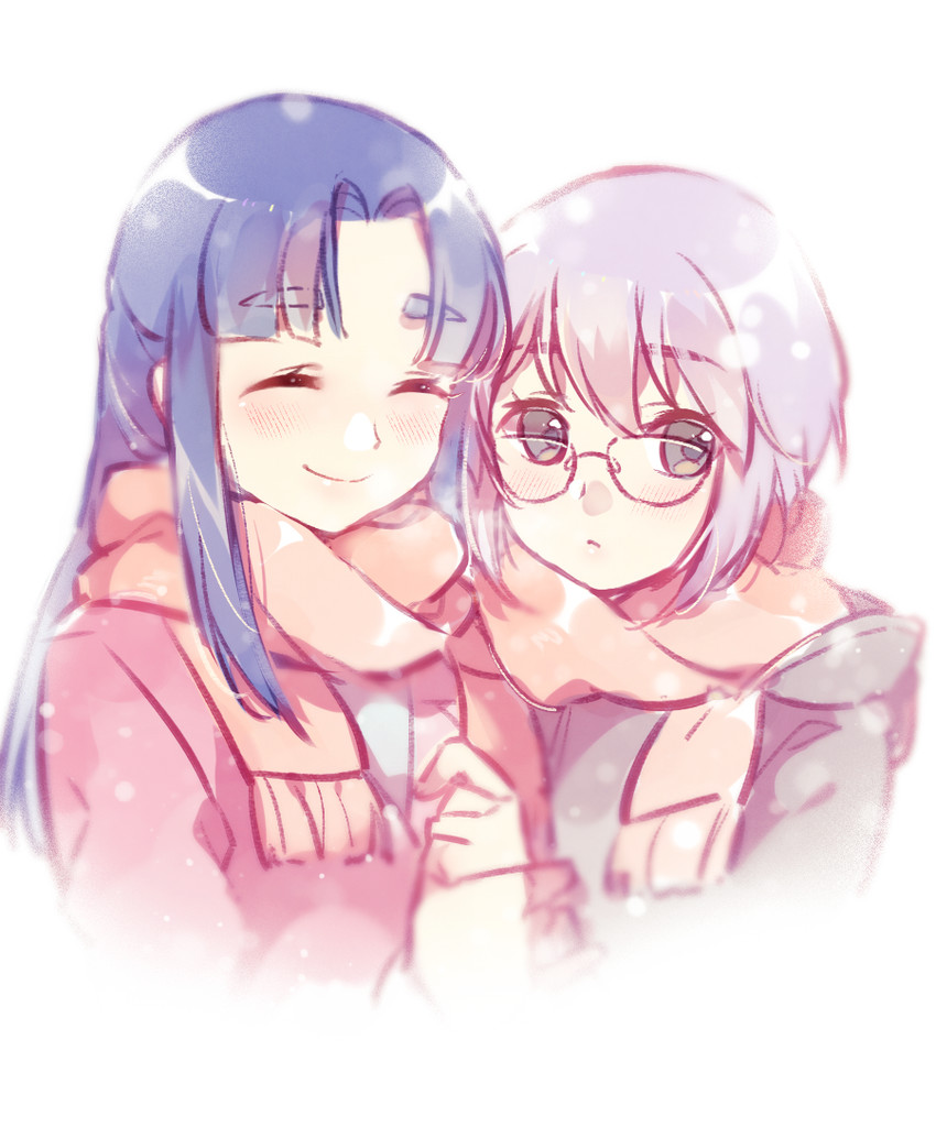 nagato yuki and asakura ryoko (suzumiya haruhi no yuuutsu and 2 more) drawn by baronet