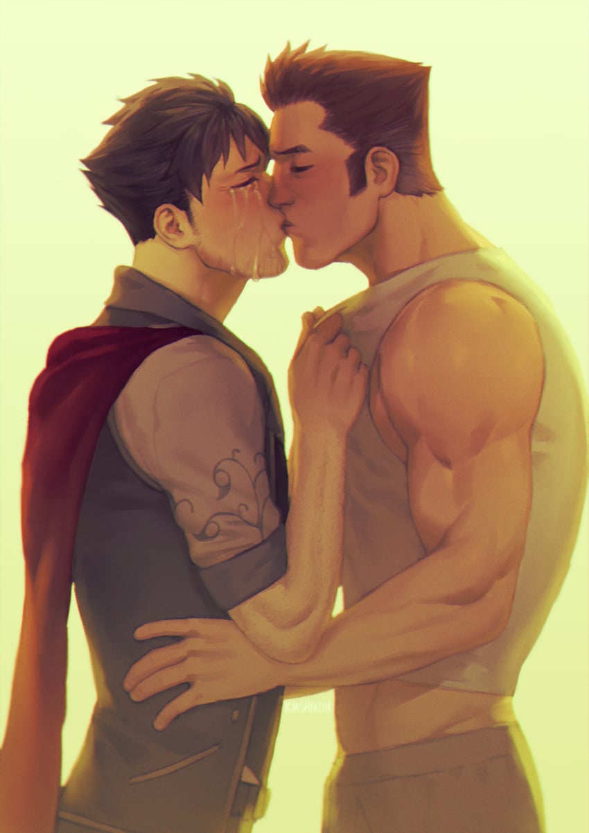 qrow branwen and clover ebi (rwby) drawn by kia_shie