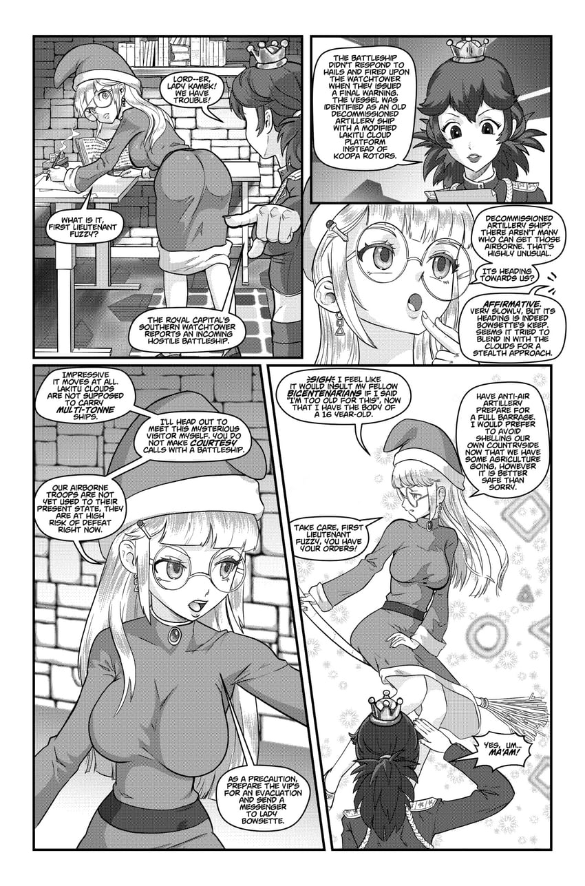 kamek, fuzzy, and princess kamek (mario and 1 more) drawn by tony_kuusisto