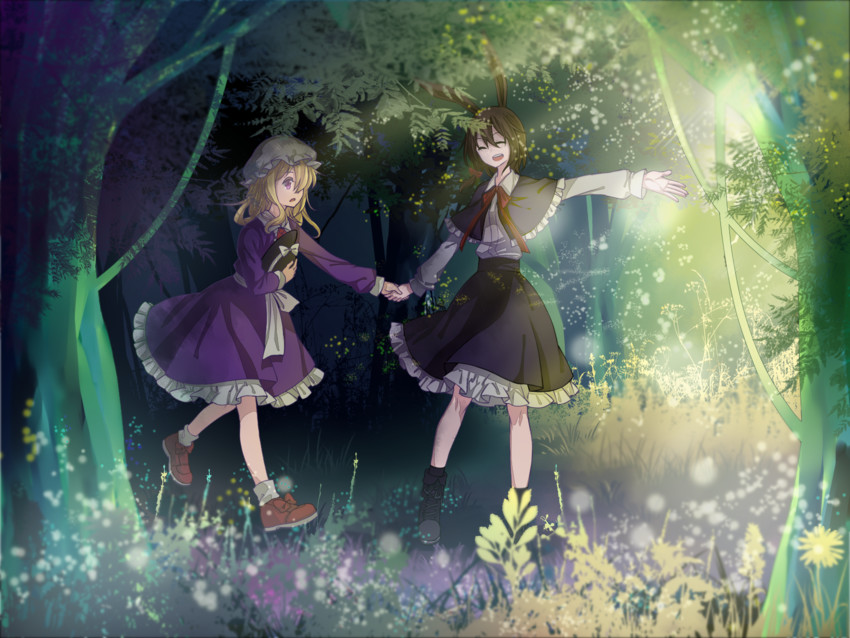 usami renko and maribel hearn (touhou and 1 more) drawn by beichen_xiaobei