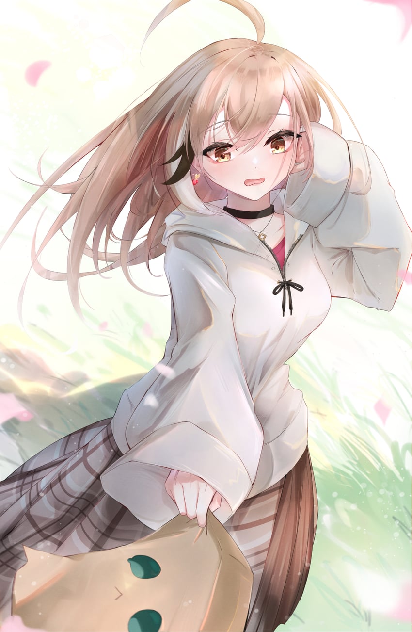 nanashi mumei and friend (hololive and 1 more) drawn by elphe