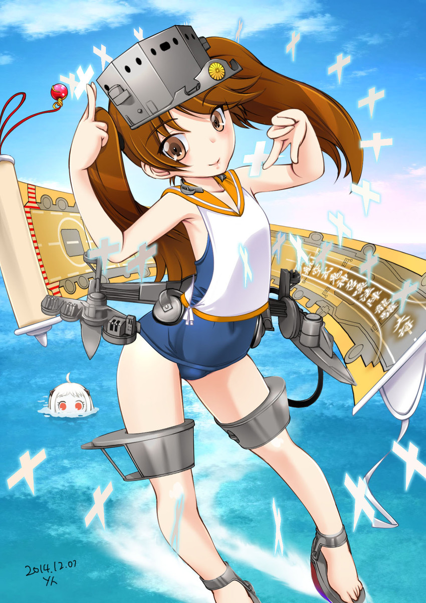 ryuujou, northern ocean princess, and i-401 (kantai collection) drawn by y_jinn