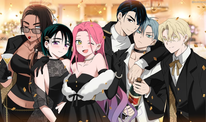 sua, mizi, till, ivan, luka, and 1 more (alien stage) drawn by lucidkana