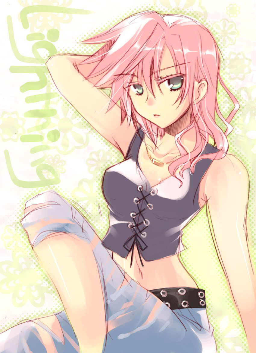 lightning farron and aya brea (final fantasy and 5 more) drawn by izumi_makoto