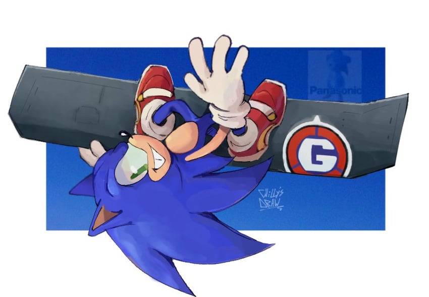 sonic the hedgehog (sonic and 2 more) drawn by draw_chill's