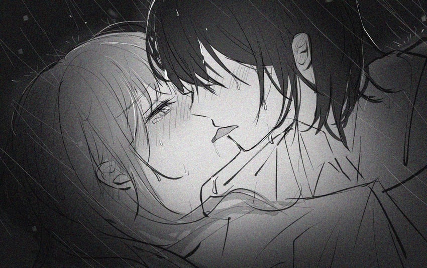 naoi and yoshizawa kurumi (zenbu kowashite jigoku de aishite) drawn by guiltyskullu