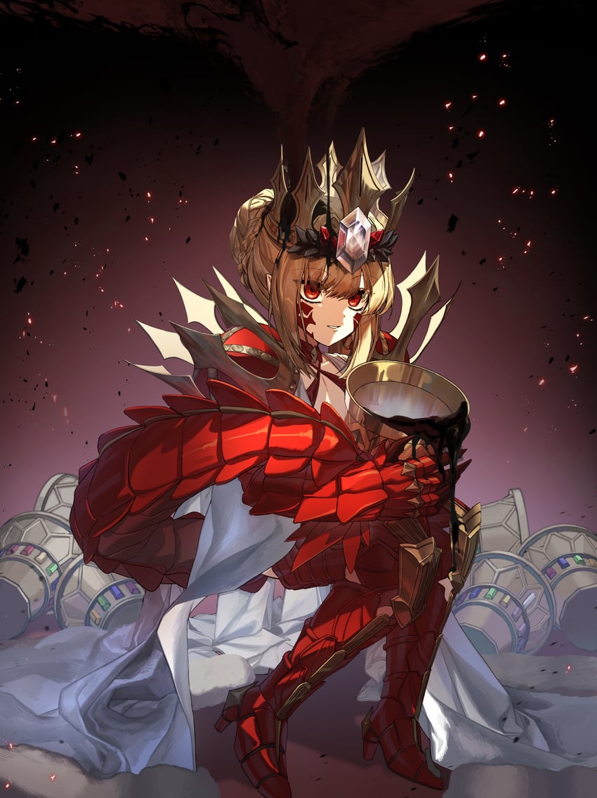 nero claudius and queen draco (fate and 1 more) drawn by sattari
