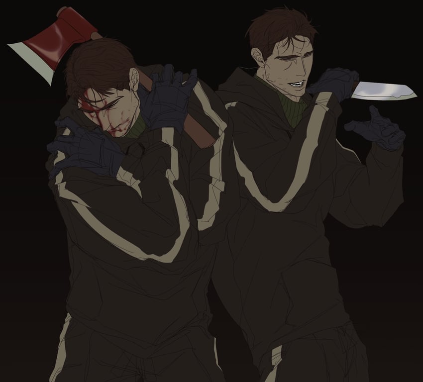 david leatherhoff and the addiction (afraid of monsters) drawn by ju-san