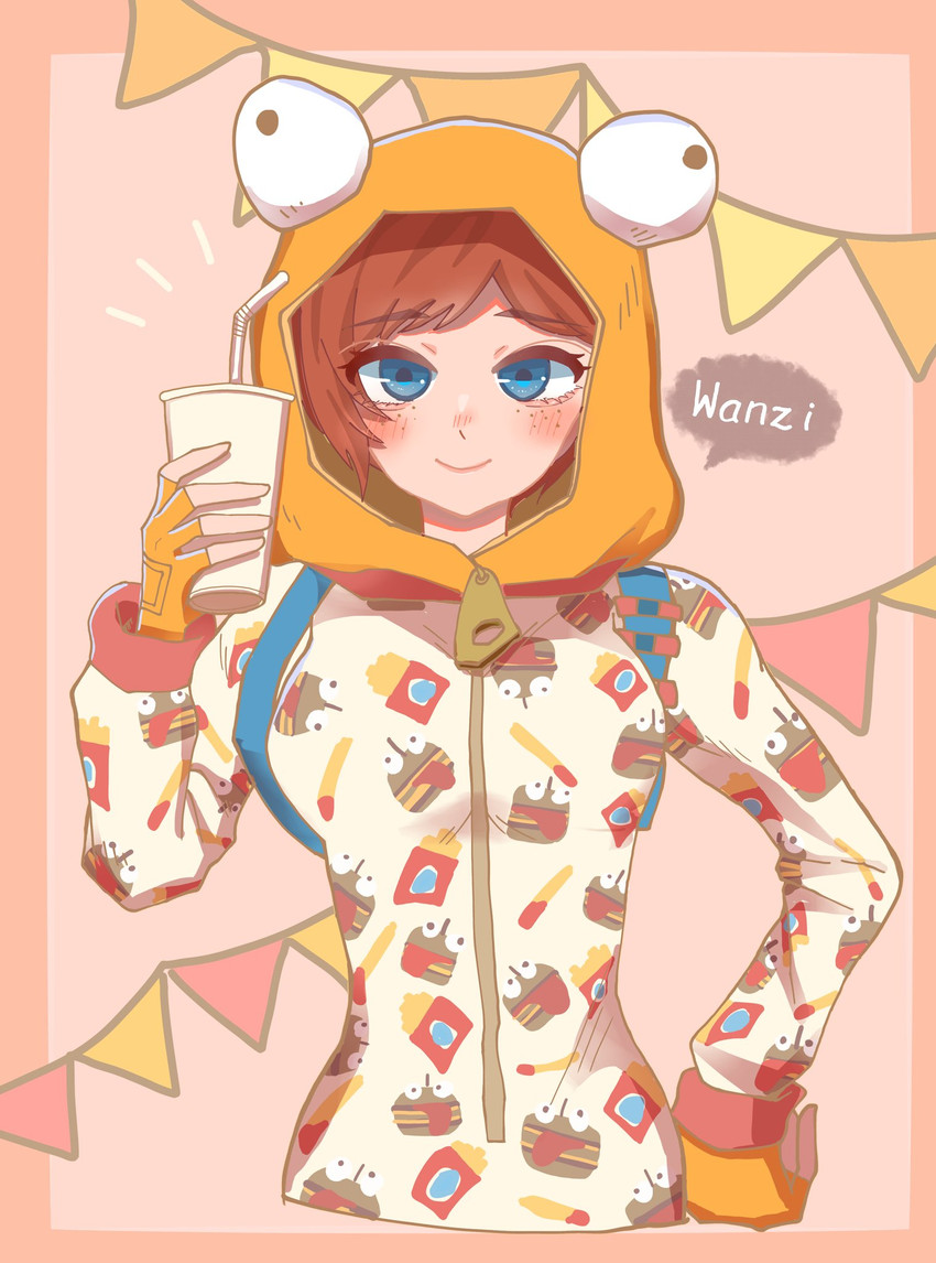 onesie and durr burger (fortnite) drawn by k_ybancho
