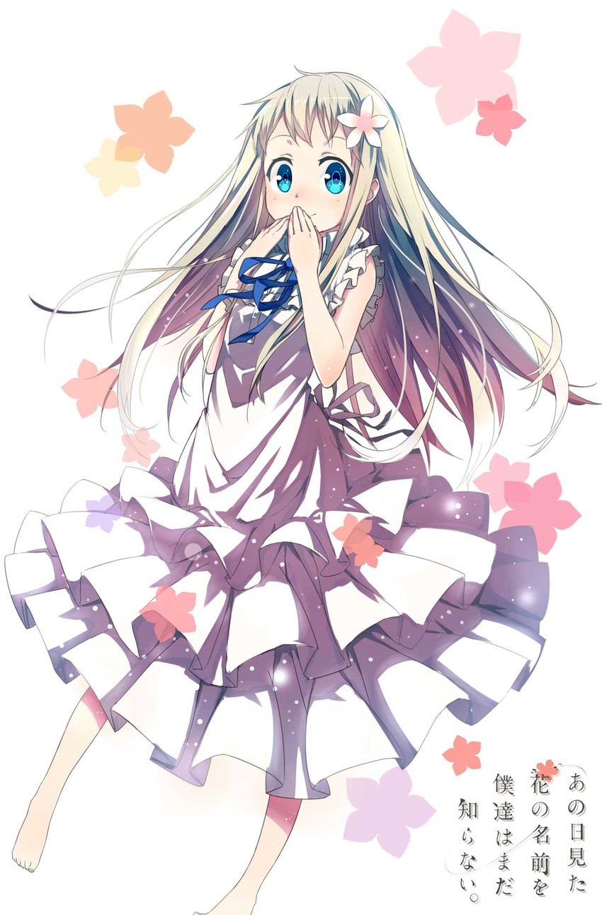 honma meiko (ano hi mita hana no namae wo bokutachi wa mada shiranai.) drawn by linfi-muu