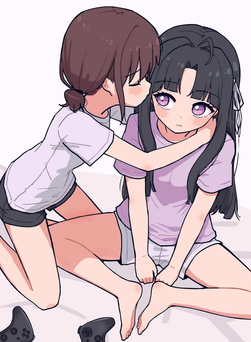 iseri nina and awa subaru (girls band cry) drawn by jin_(jinkwon1147)