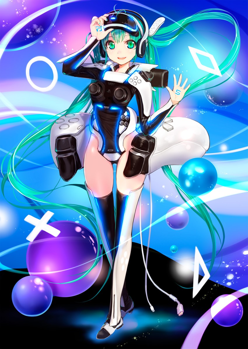 hatsune miku (vocaloid and 1 more) drawn by mikazuki_akira!