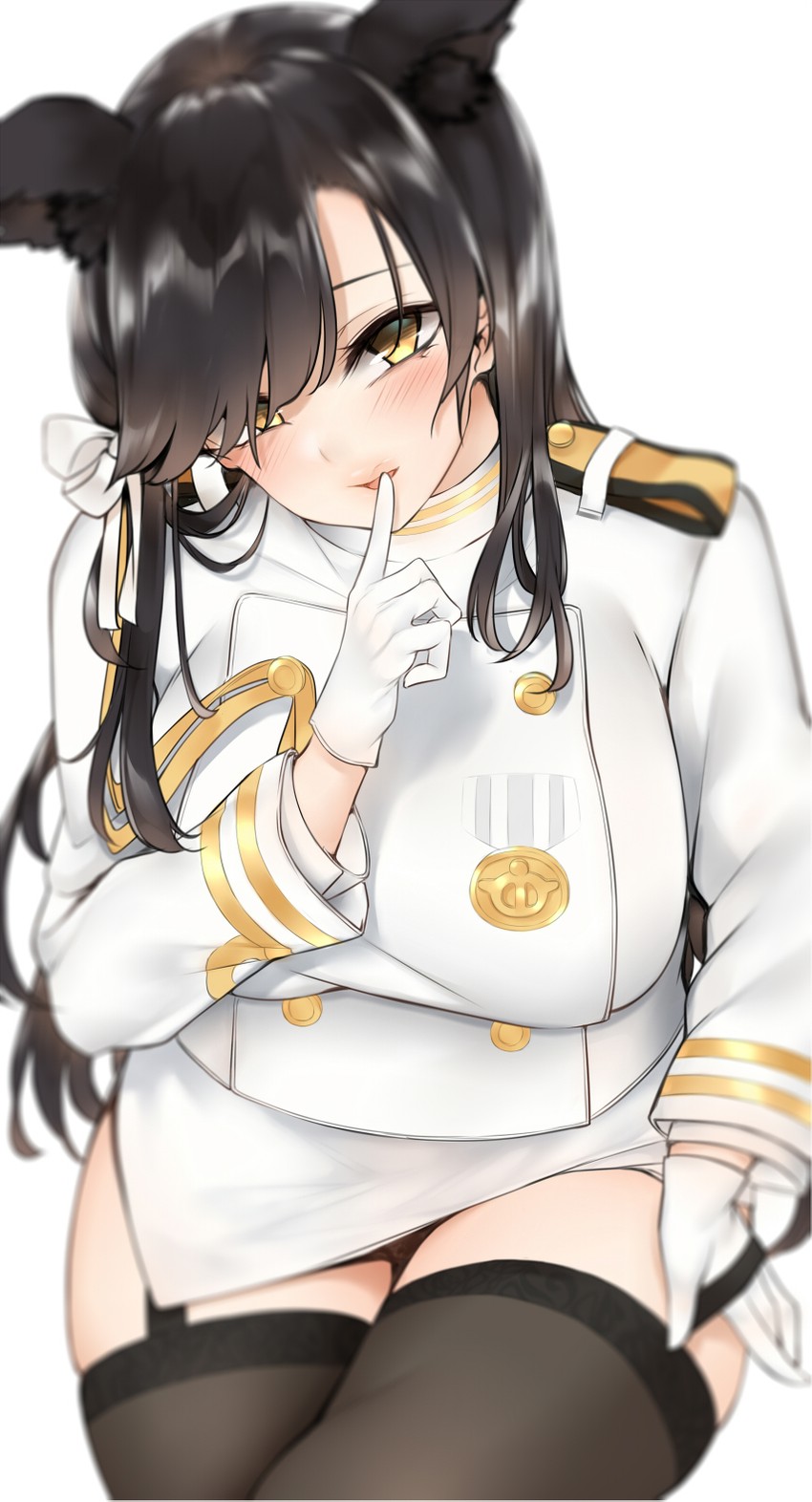 atago (azur lane) drawn by bababababan