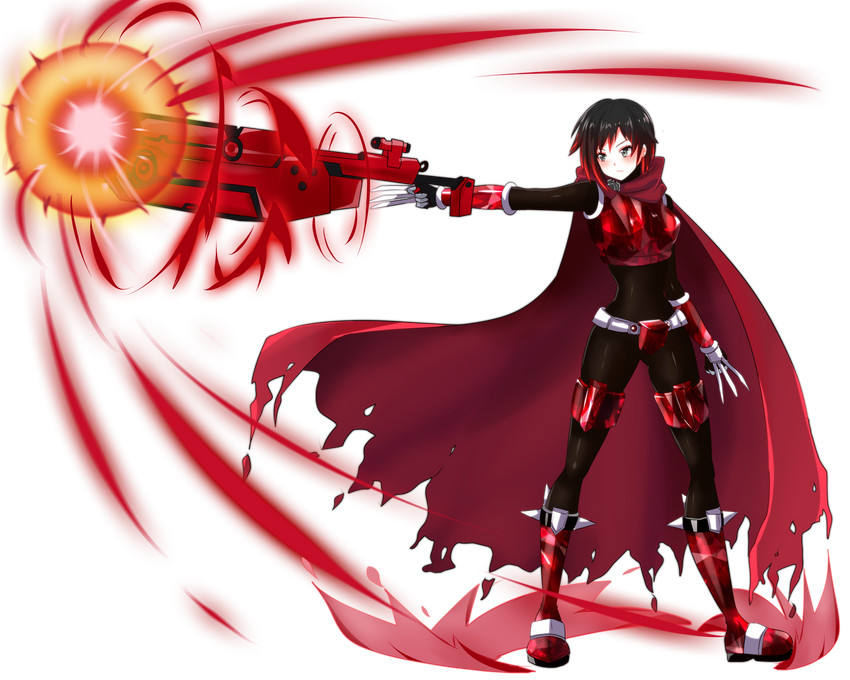 ruby rose (mega man and 2 more) drawn by avaloki