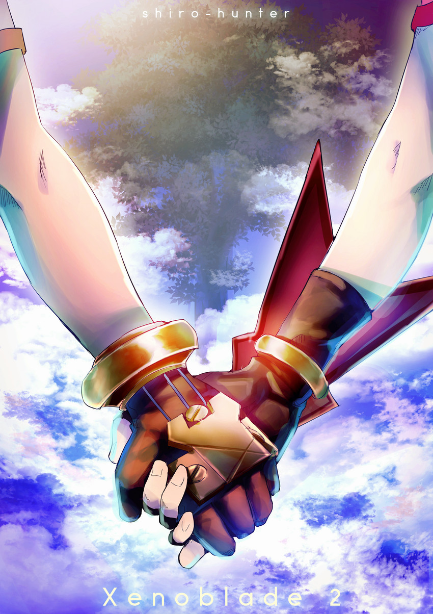 pyra and rex (xenoblade chronicles and 1 more) drawn by shirohuntress