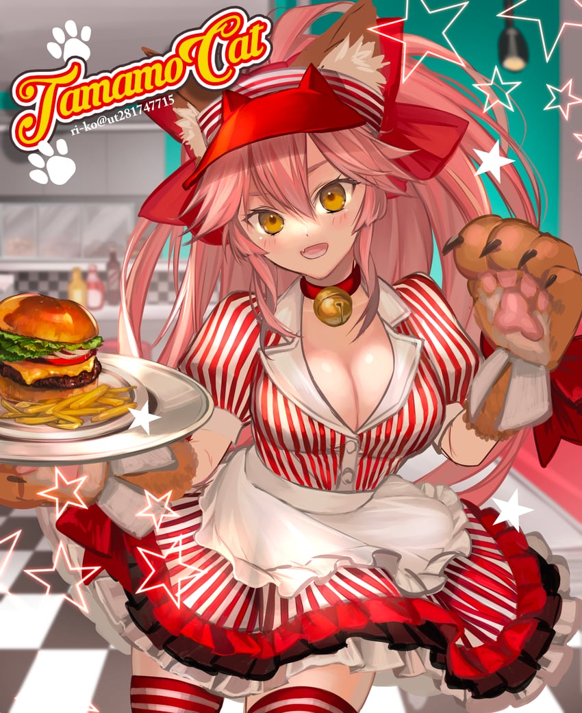 tamamo and tamamo cat (fate and 1 more) drawn by ri-ko