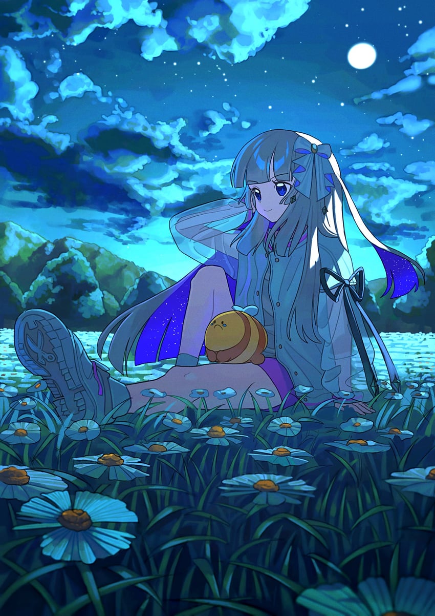 amanogawa shiina and sad bee (phase connect) drawn by kagenoyuhi