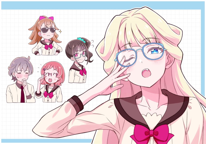 nekoyashiki yuki, inukai komugi, inukai iroha, and toyama satoru (precure and 1 more) drawn by kyoutsuugengo