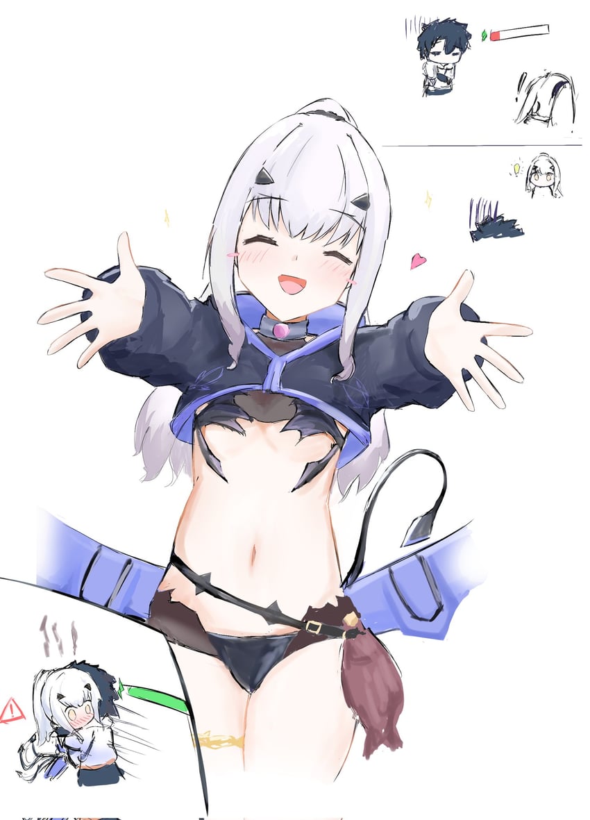 fujimaru ritsuka and melusine (fate and 1 more) drawn by nicho