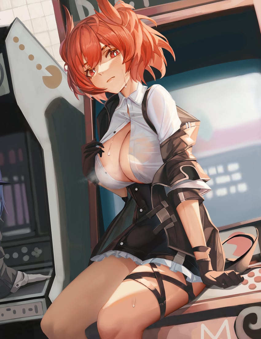 mostima and fiammetta (arknights and 1 more) drawn by renleiwanyier