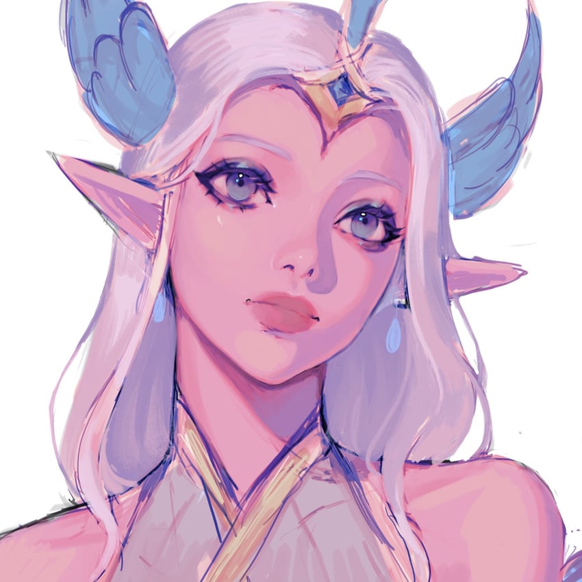 soraka and immortal journey soraka (league of legends) drawn by crescentkitten