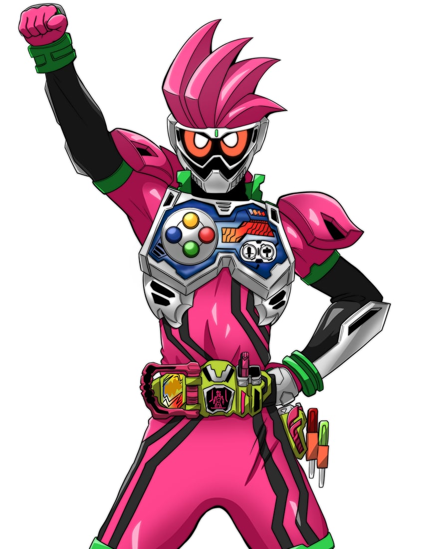 kamen rider ex-aid (kamen rider and 1 more) drawn by takezuchi