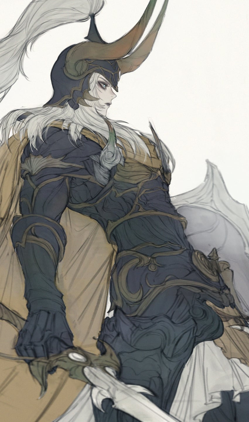 warrior of light (final fantasy and 1 more) drawn by tladpwl03