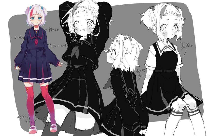 hassaku yuzu (nijisanji) drawn by hassaku_yuzu_(artist) and yasumo_(kuusouorbital)