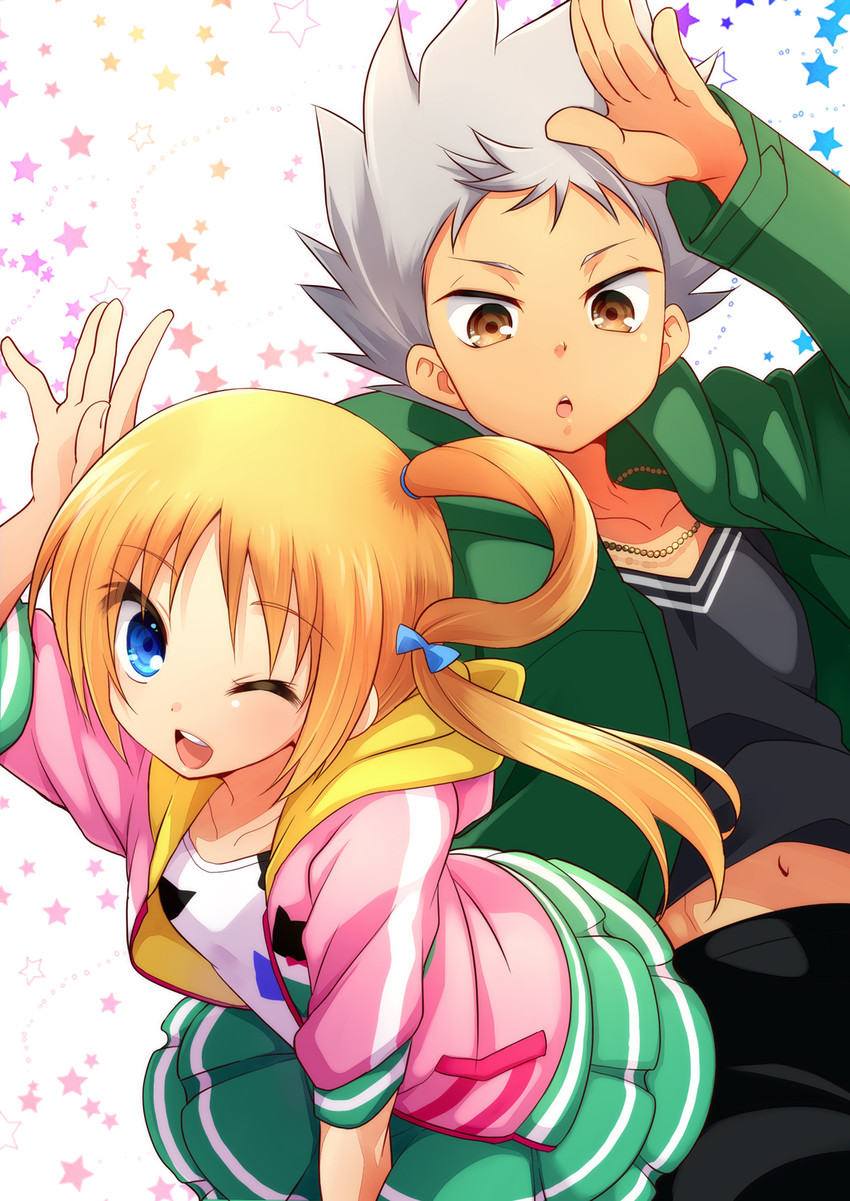 fukuhara ann and nishina kazuki (pretty series and 2 more) drawn by take_no_ko