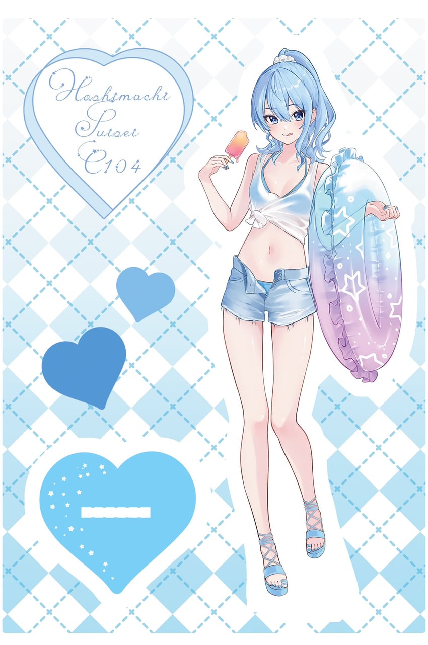 hoshimachi suisei (hololive and 1 more) drawn by nisi_ki_no