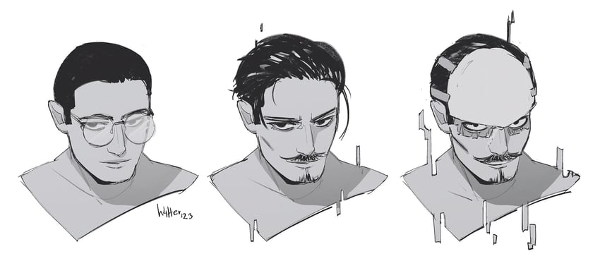 tsurumi tokushirou and hasegawa kouichi (golden kamuy) drawn by h4tter