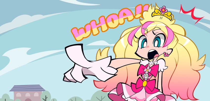 cure flora (precure and 1 more) drawn by okitya