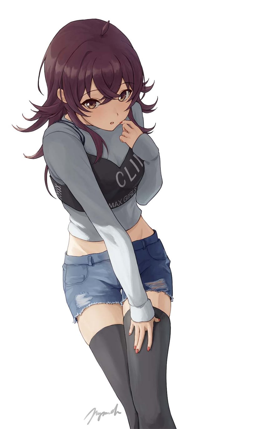 komiya kaho (idolmaster and 1 more) drawn by mzmch