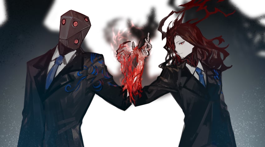 elena and jae-heon (project moon and 1 more) drawn by nishikujic