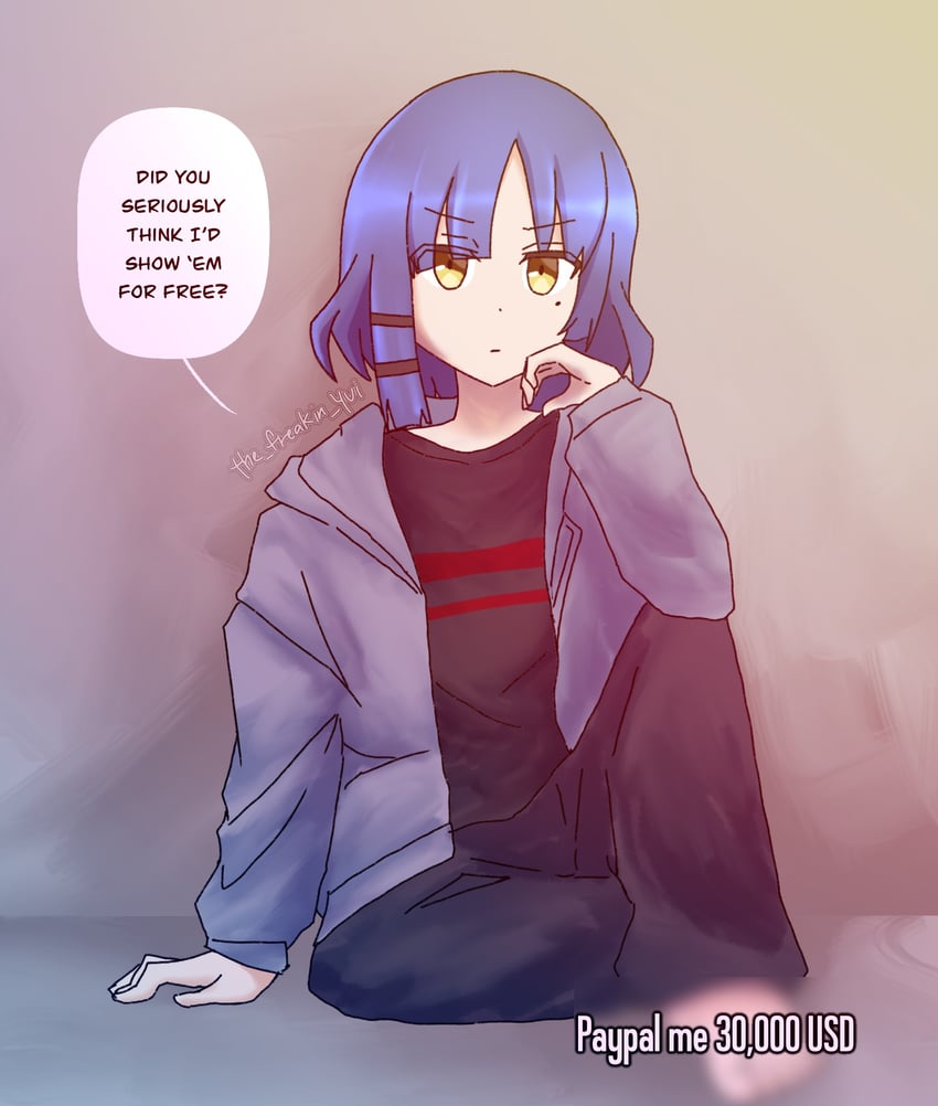 yamada ryo (bocchi the rock!) drawn by the_freakin_yui