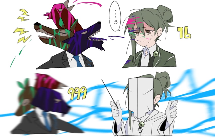 netzach, the silent orchestra, and bremen (project moon and 1 more) drawn by mu46016419