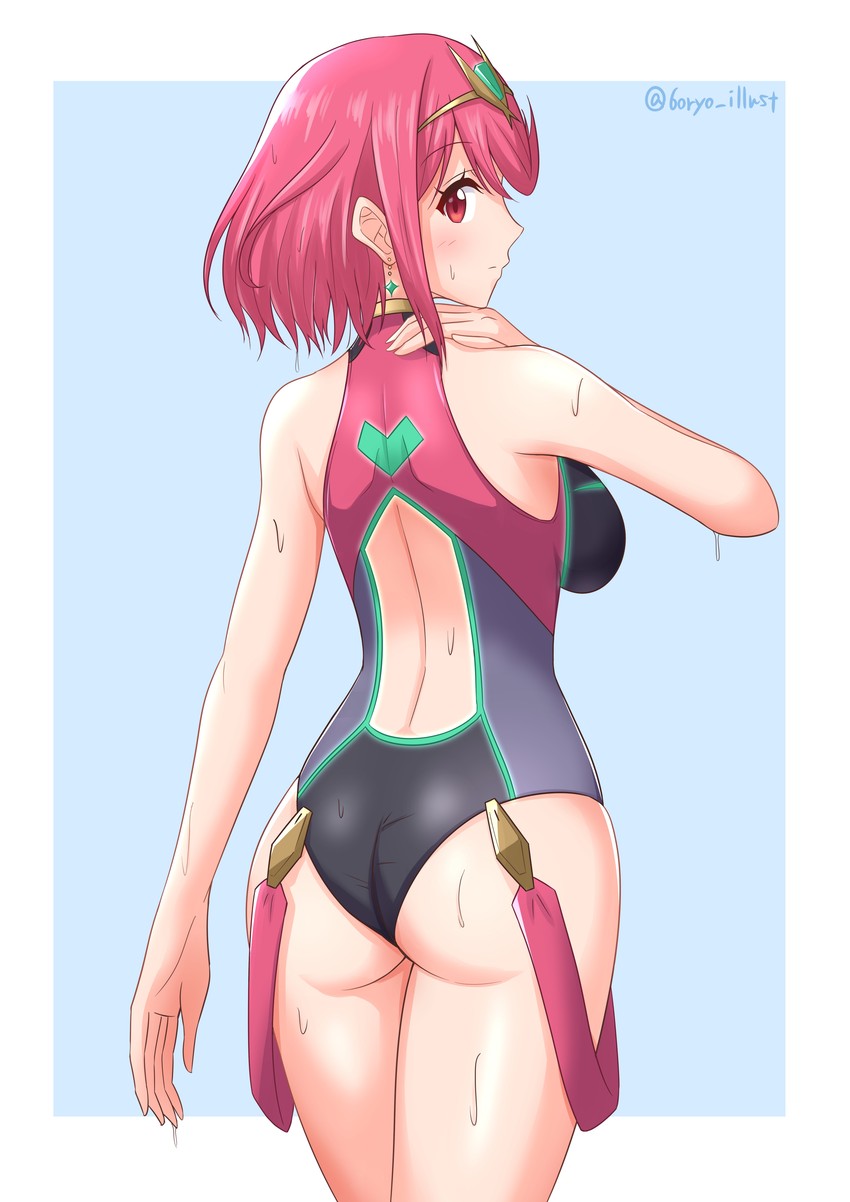 pyra (xenoblade chronicles and 1 more) drawn by ryochan96154
